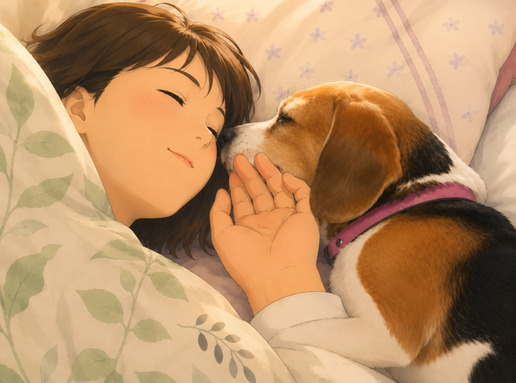 まさみと一緒に寝るめろ